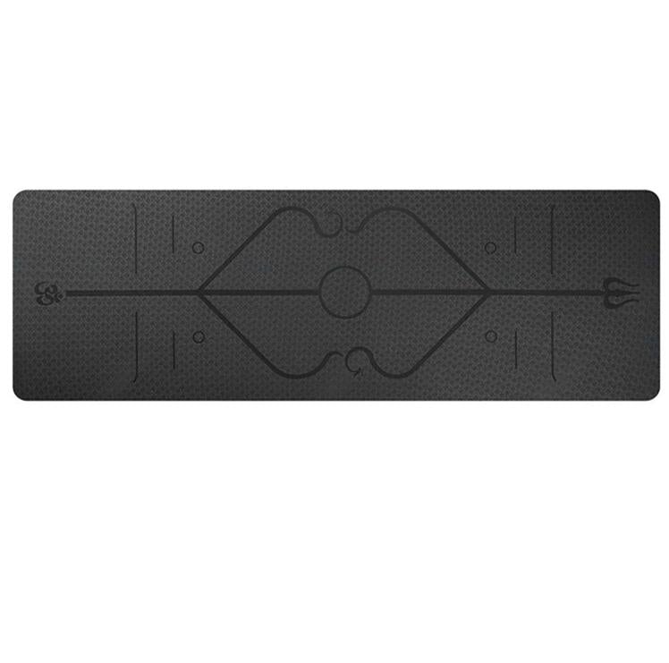 Non Slip Yoga Mat with Position Lines